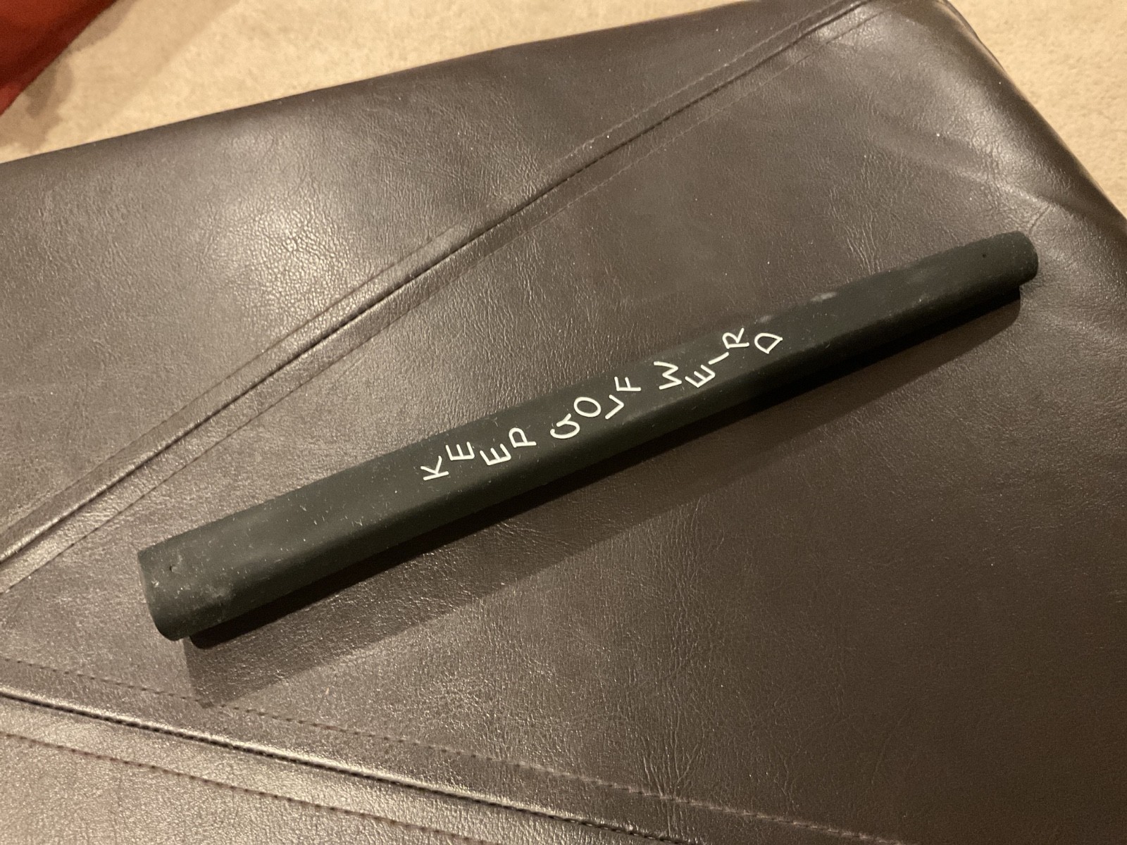 Stacked Golf Pistol Style Keep Golf Weird Etched Putter Golf Grip New Black