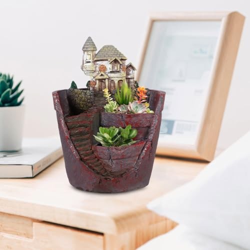 Plants Decor Micro Landscape Planter Pot Resin Succulent Planter Pot