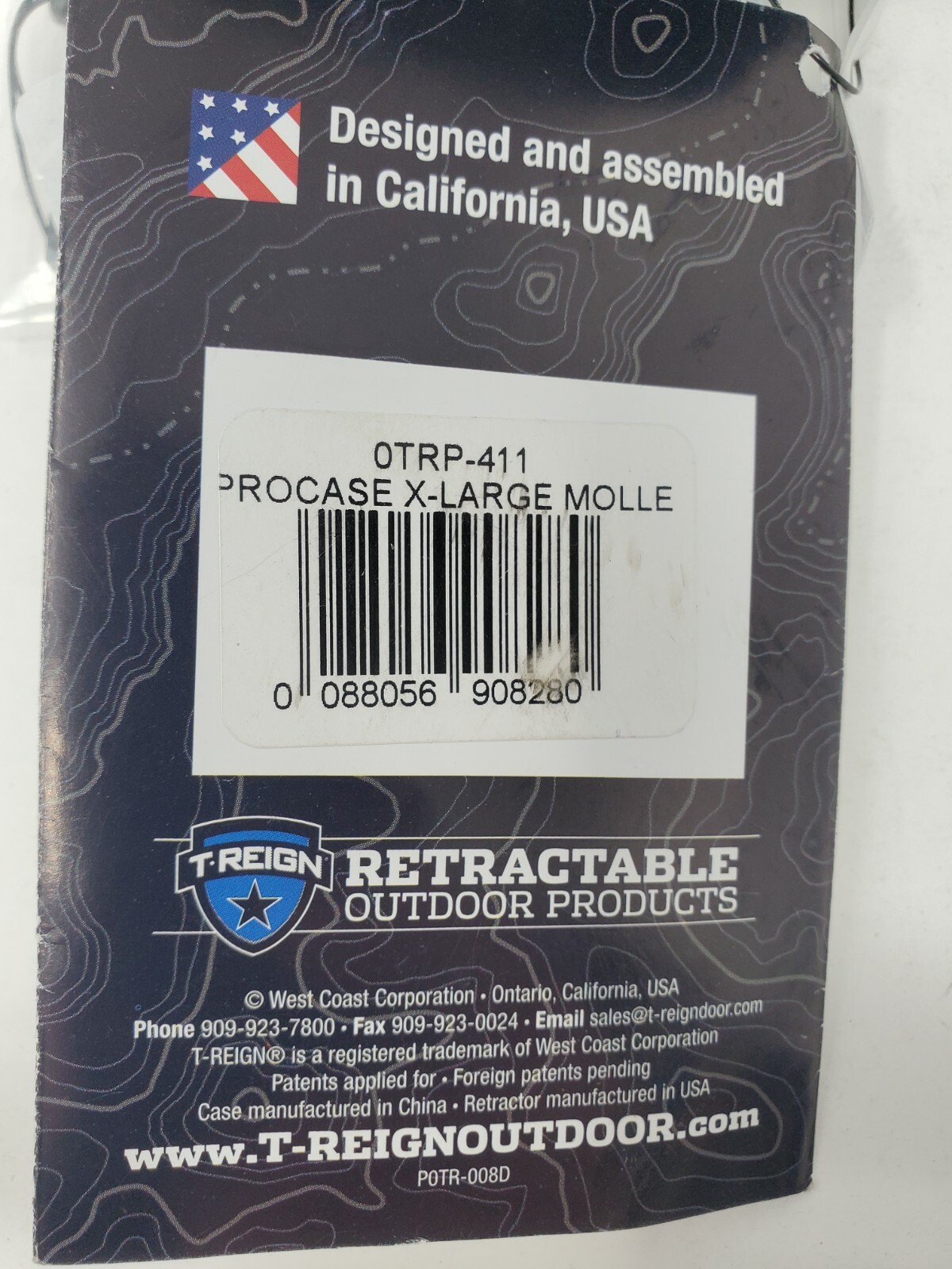 T-REIGN ProCase Rigid Nylon Case with Retractable Gear and Tether MOLLE...