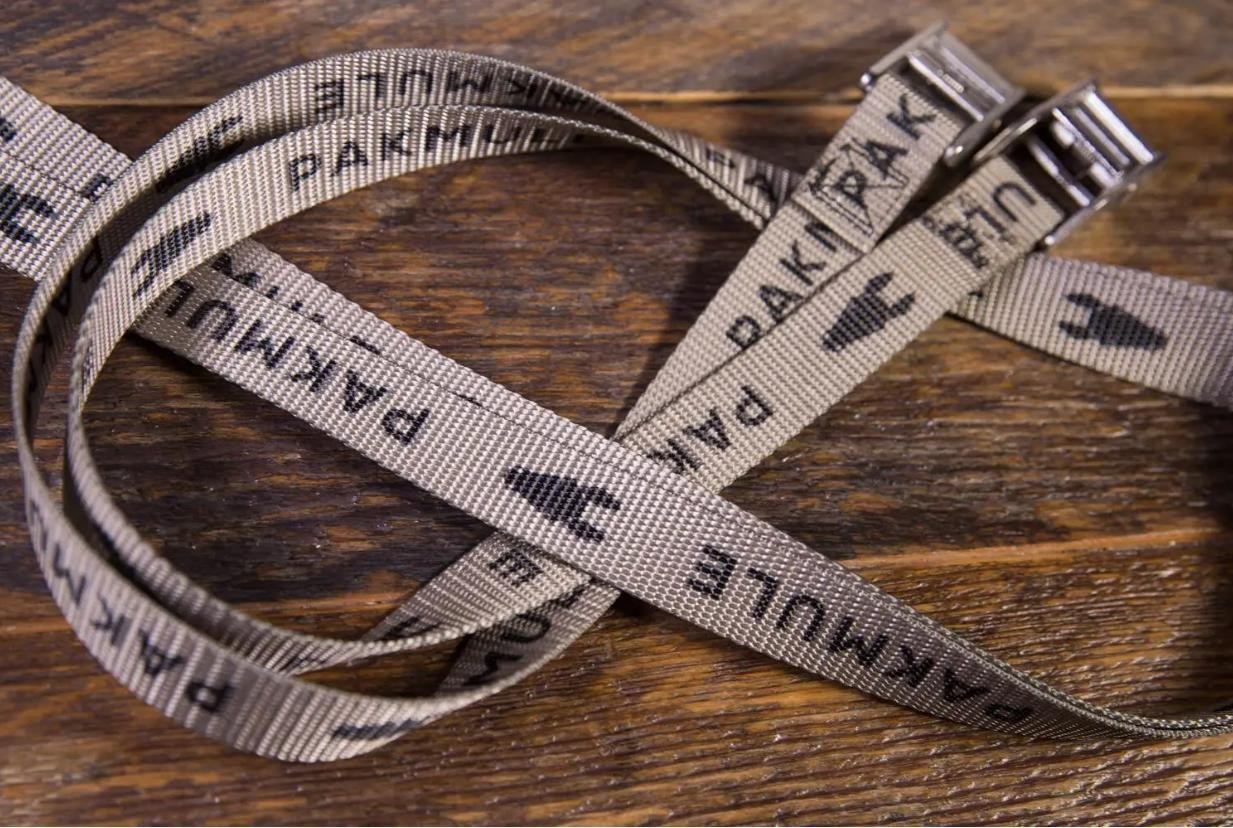 PAKMULE MULEstrap 8ft Grey Polyester Cam Buckle Strap 500lb Pair USA Made New