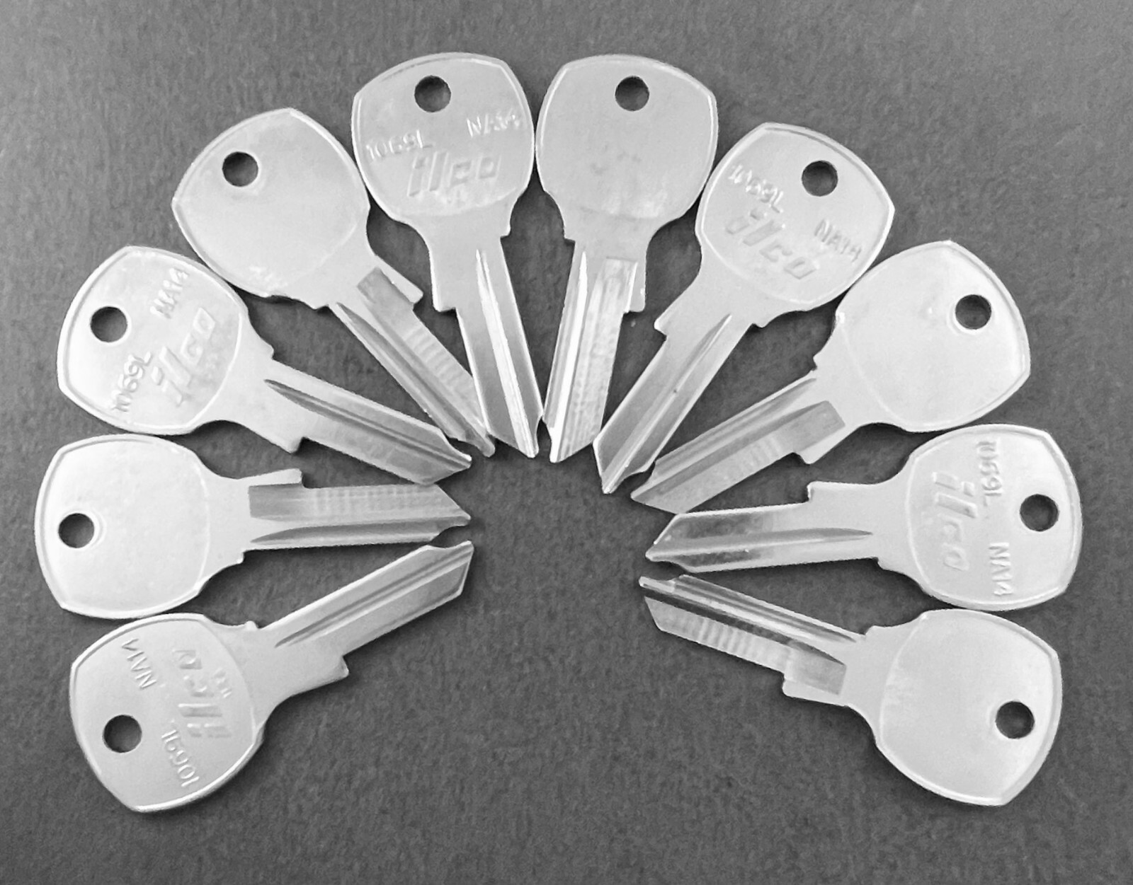 Lots of NA14 1096L 174B Type Key Blanks for National Cabinet 4291 Keyway