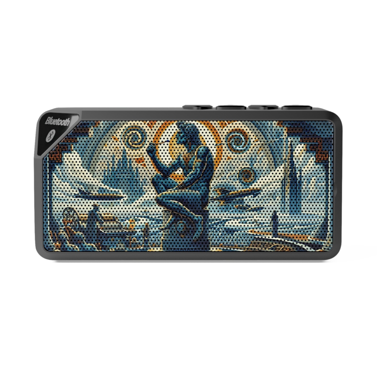 Bluetooth Speaker with Artistic Design, Retro Music Gift
