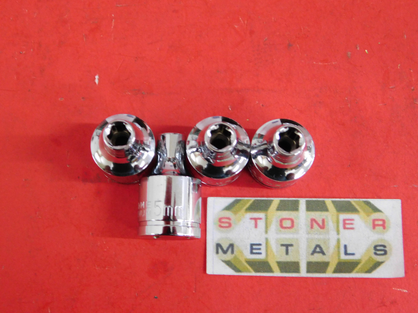 4 Pieces New 5mm Sockets Bondhus 6 Point 3/8" Drive CHROME VANADIUM #38500