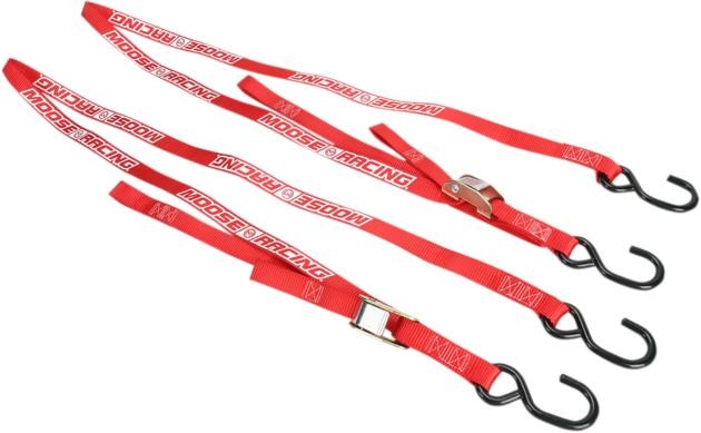 Moose Heavy-Duty Tie-Down Straps Red