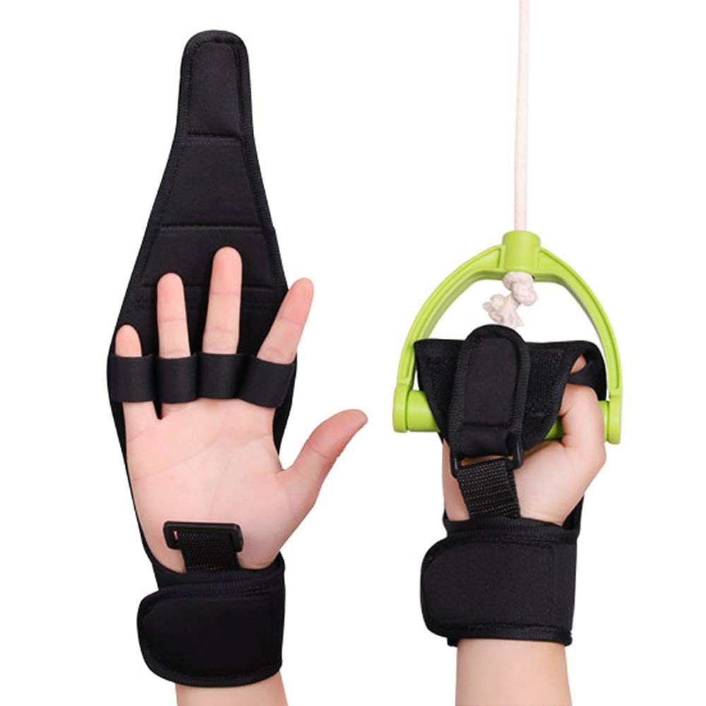 KIKIGOAL Finger Splint Brace Ability, 1 Count (Pack of 1), black