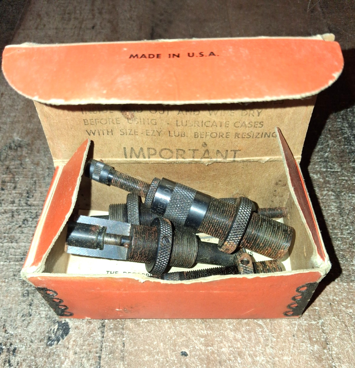 Vintage Lyman 310 222 Remington Reloading Die Set w/ Box 4 Pcs Please Read