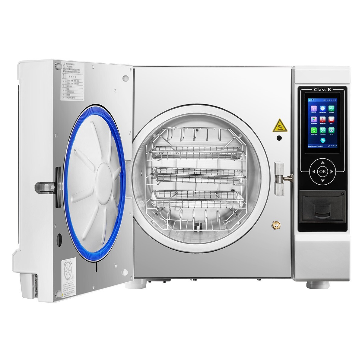 22L Class B Dental Autoclave Steam Sterilizer Vacuum Sterilization with Printer