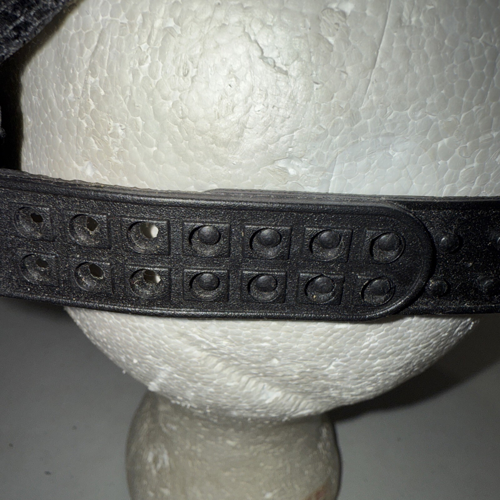 Crown Logo Gray Maroon White on Black Foam Trucker Hat Cap Snapback EUC