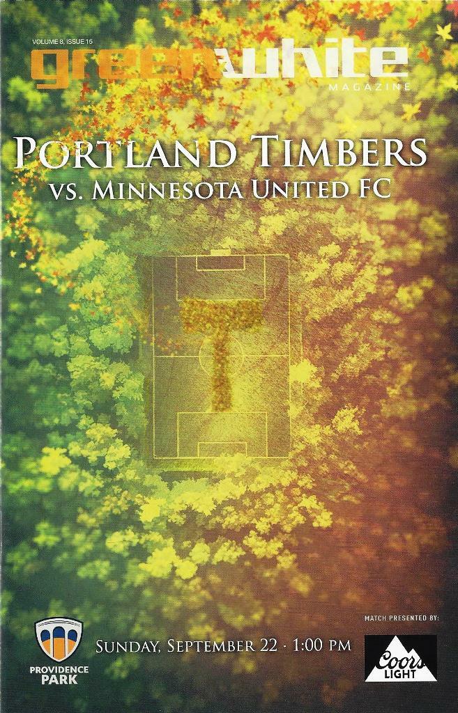 Portland Timbers 'Green & White' MLS Soccer/Football Program Volume 8, Issue 15
