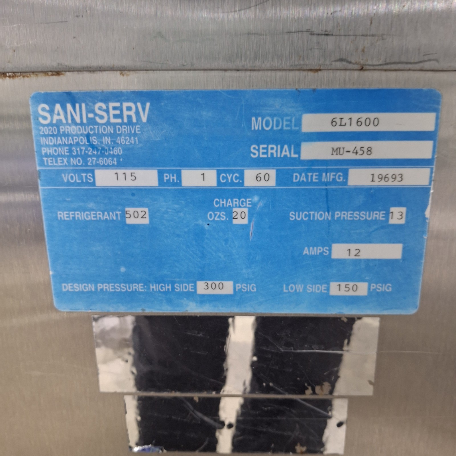 SaniServ 6L1600 Slush Machine