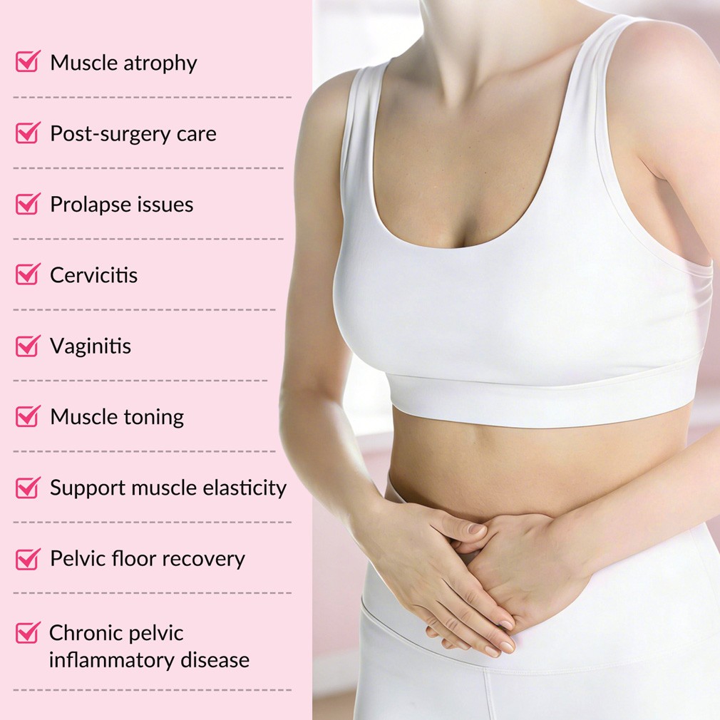 Adjustable Pelvic Floor Repair Wand Red Light Heat Therapy