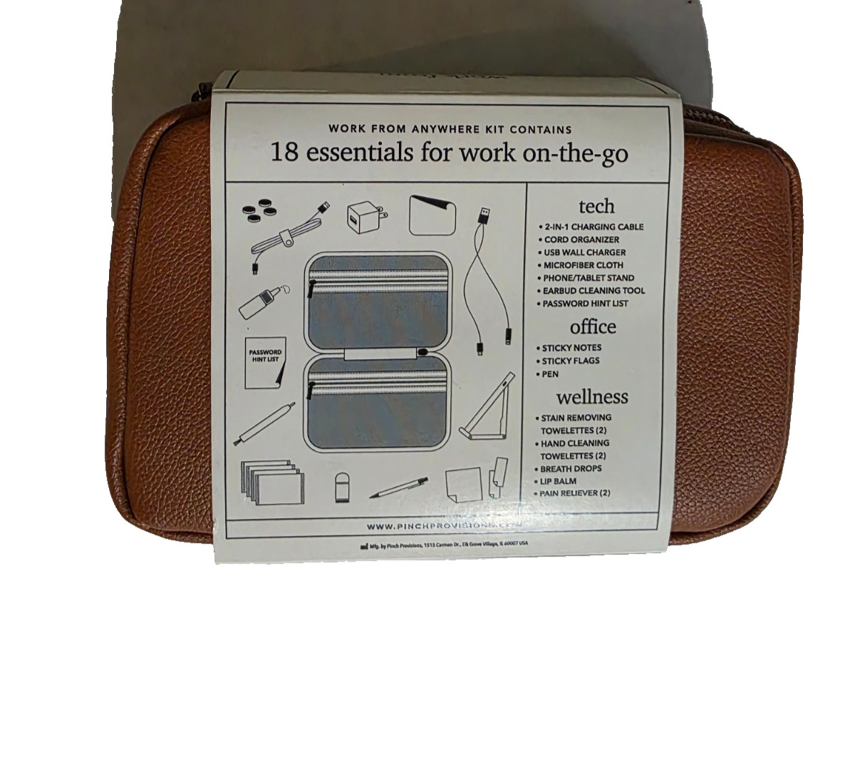 Pinch Provisions Work from Anywhere Kit in Cognac