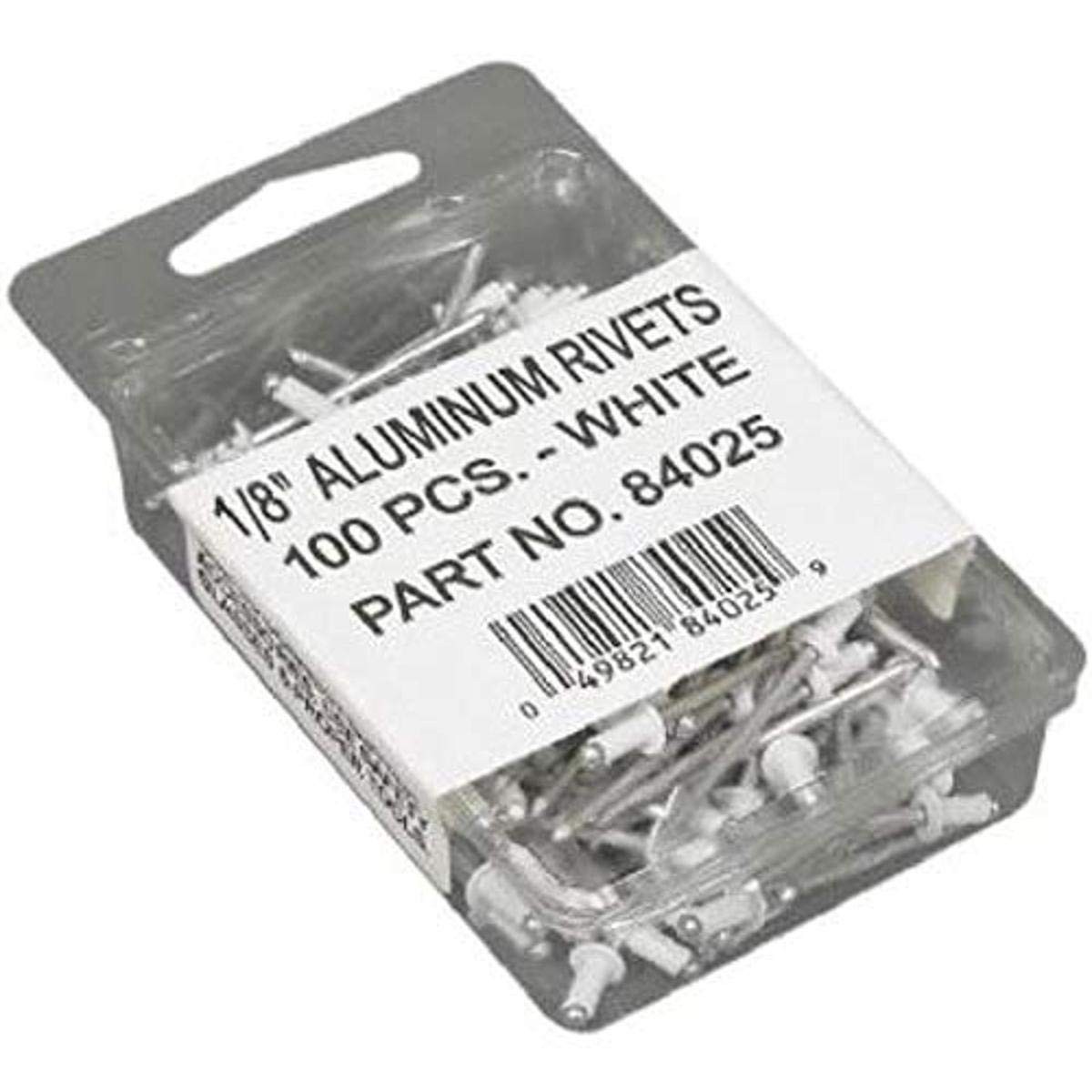 AMERIMAX HOME PRODUCTS 84025 1/8-Inch Rivets, White, 100-Pack