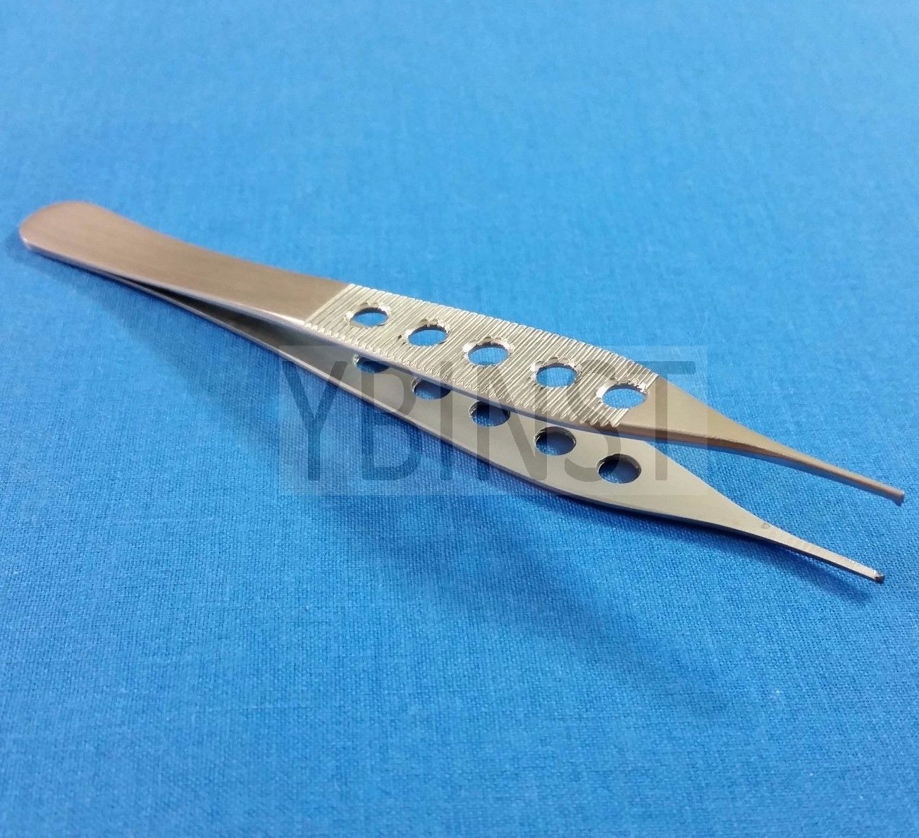 3 PCS ADSON MICRO TISSUE PLASTIC SURGERY FORCEPS 1X2 TEETH W/ FENESTRATED HANDLE