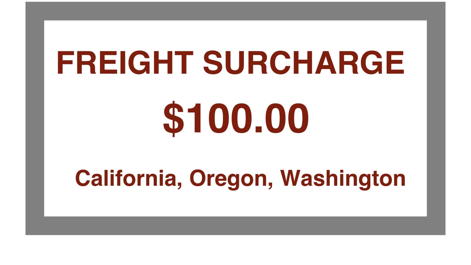 Freight Surcharge