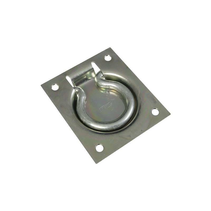 NEW NATIONAL N203-752 ZINC PLATED 3" X 3 1/2" TRAP DOOR FLUSH RING PULL 7161102
