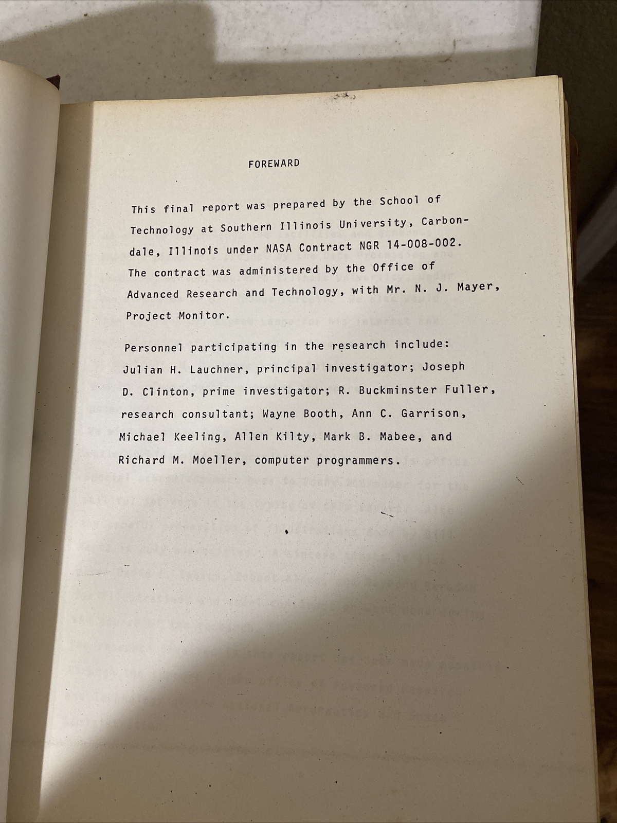 Advanced structural design concepts for future space missions 1970 NASA Clinton