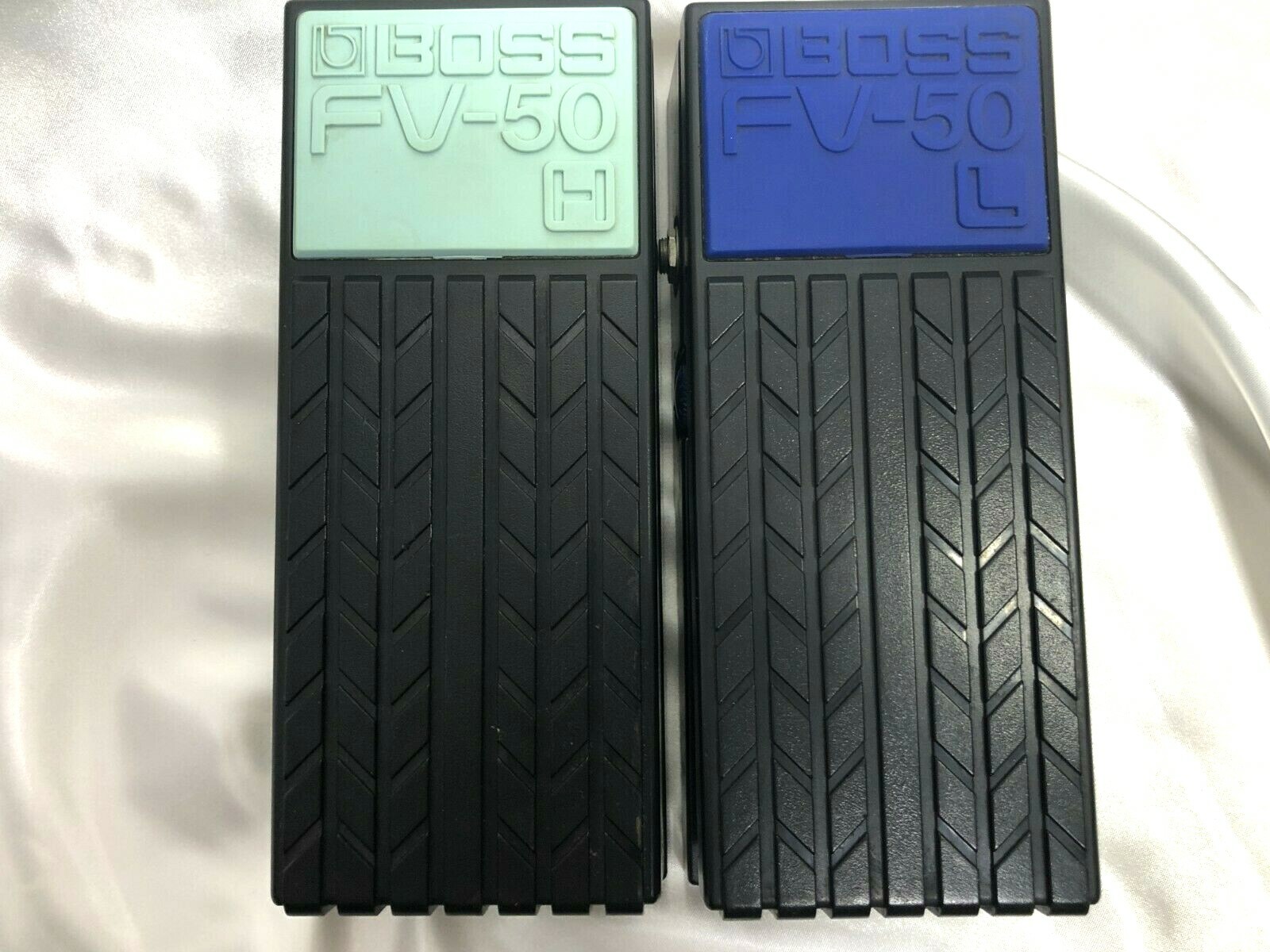 Boss FV50L and FV-50H Volume Pedals Vintage Guitar pedal Made in Japan Set of 2