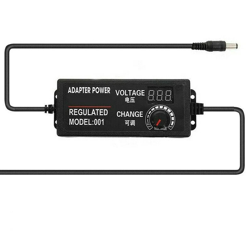 60W Power Supply Adjustable Variable Voltage DC 3V~24V Universal AC/DC Adapter