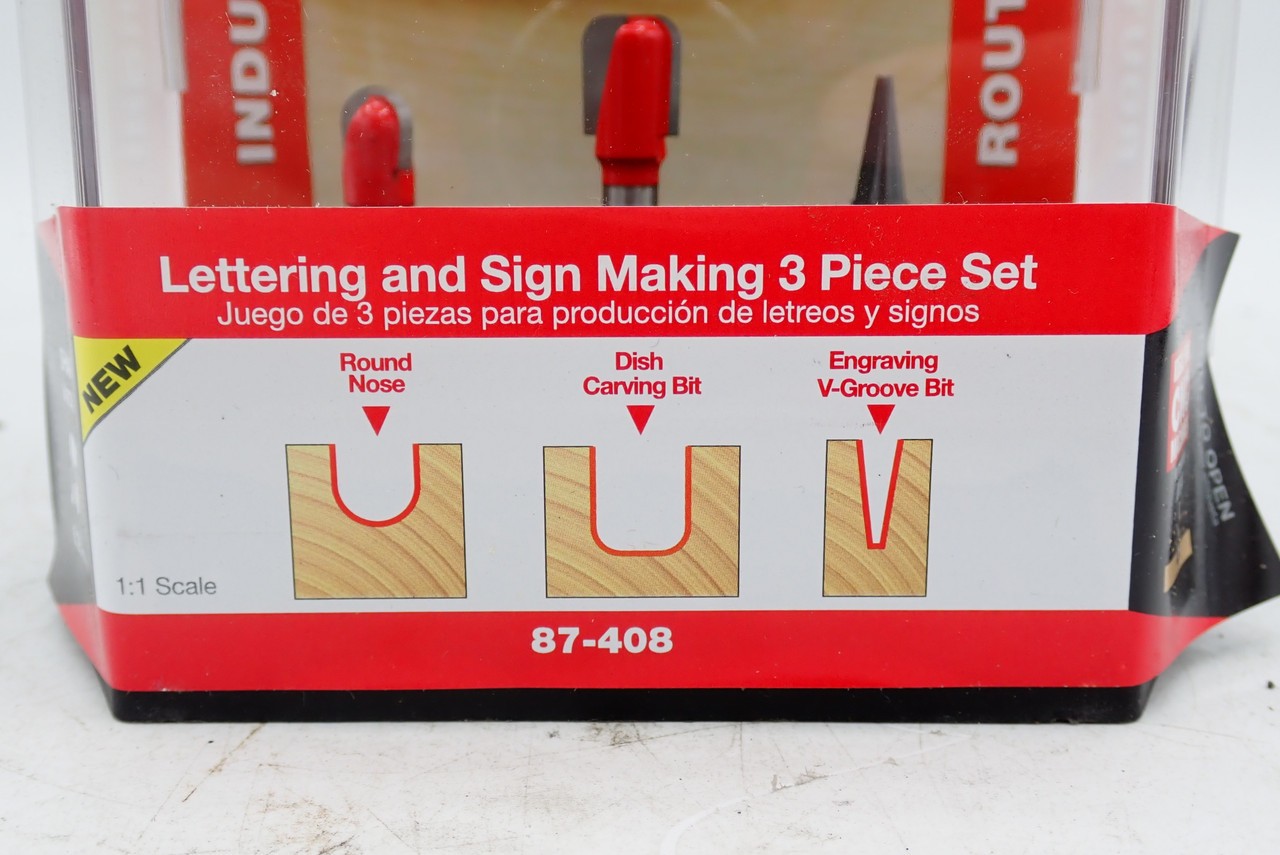 Freud 87-408 Lettering and Sign Making 3 Piece Set
