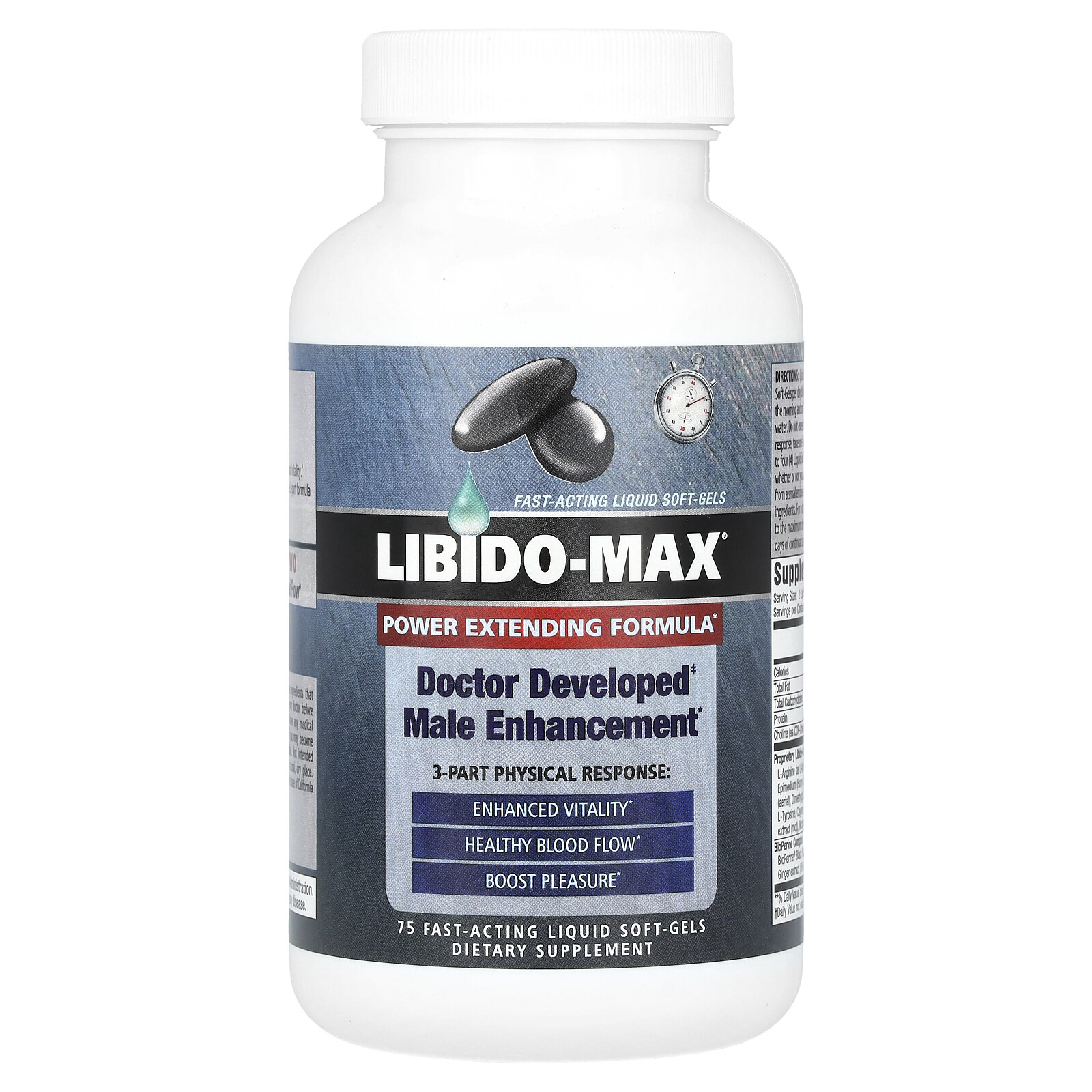 Libido-Max®, 75 Fast-Acting Liquid Soft-Gels