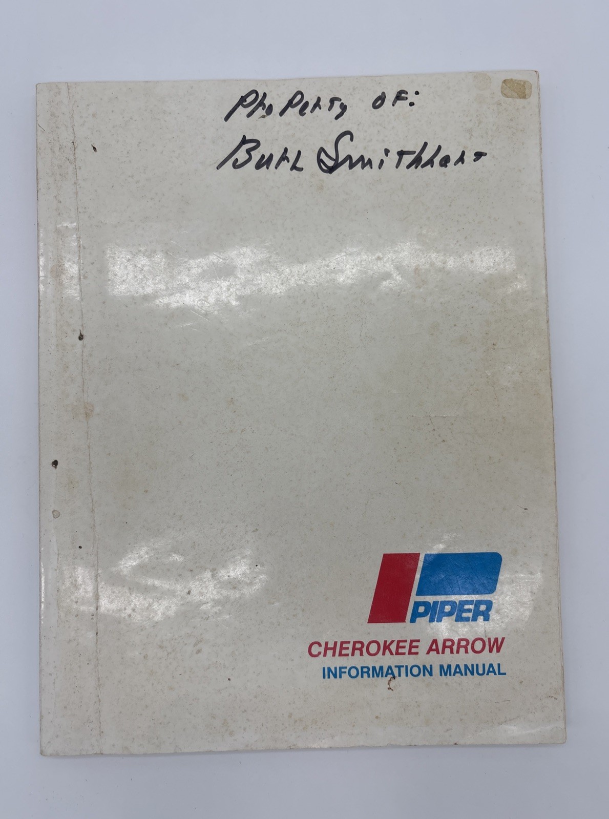 Piper Cherokee Arrow II PA-28R-200 PIM Pilot information manual Airplane Flight