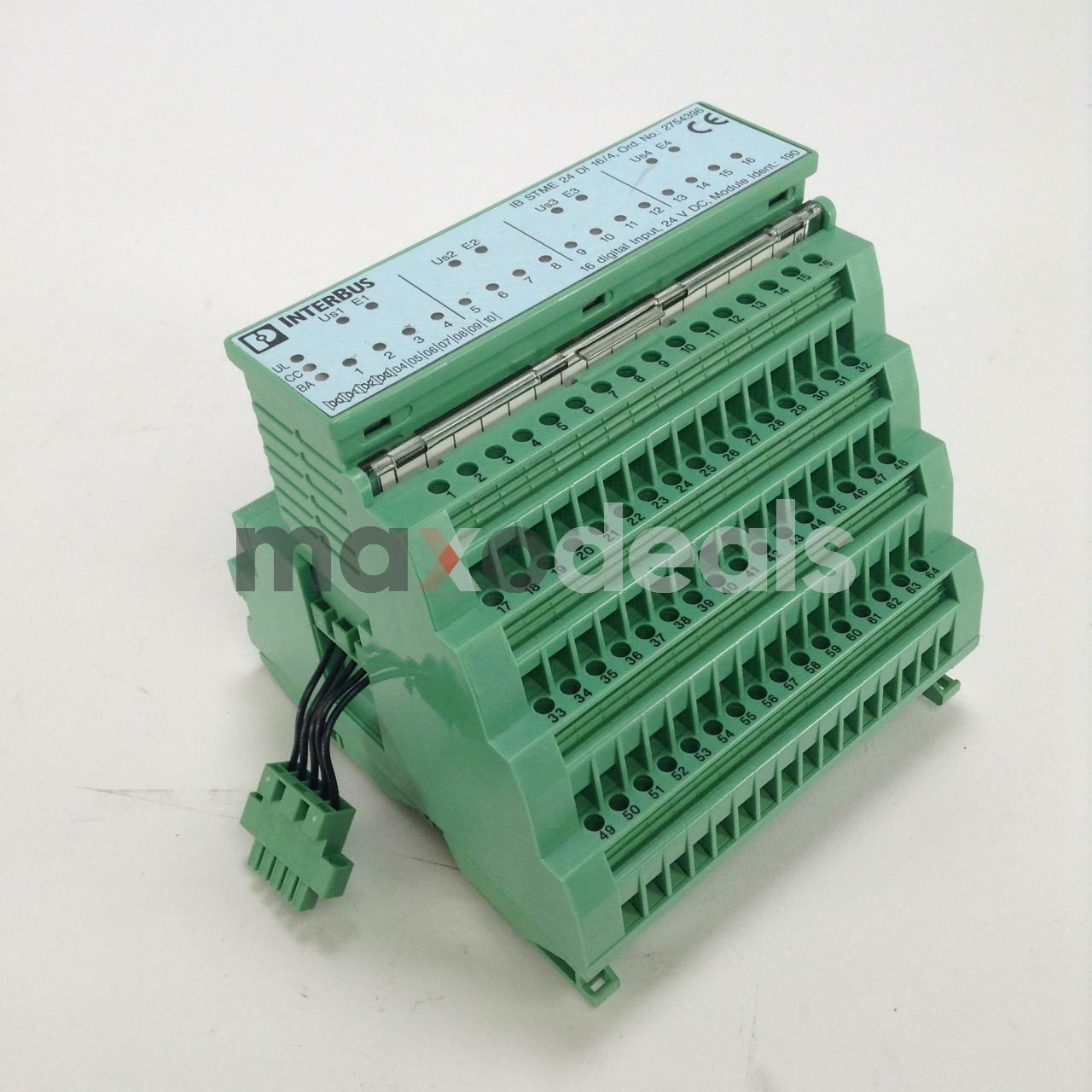 Phoenix Contact 2754338 Interbus input module IB STME 24 DI 16/4 Used UMP