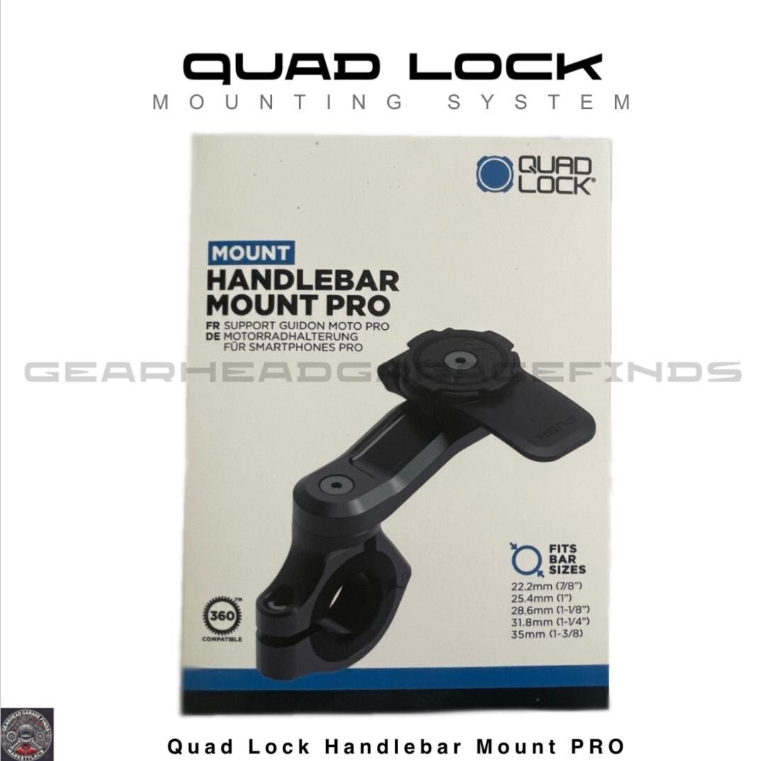 NEW QUAD LOCK Motorcycle Handlebar Mount PRO Phone NEW Quadlock  FAST SHIPPING