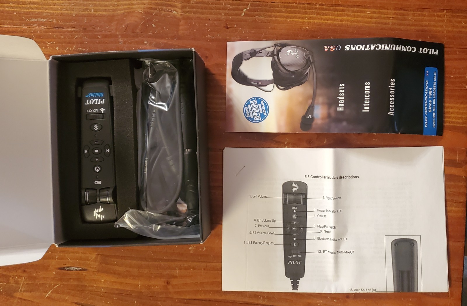 Pilot Communications - BluLink GA Blutooth Pilot Headset Adapter - PA-86BLU/GA