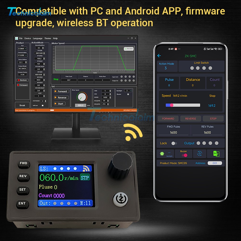SMC05 Stepper Servo Motor Pulse Controller with Forward/Reverse Speed Control