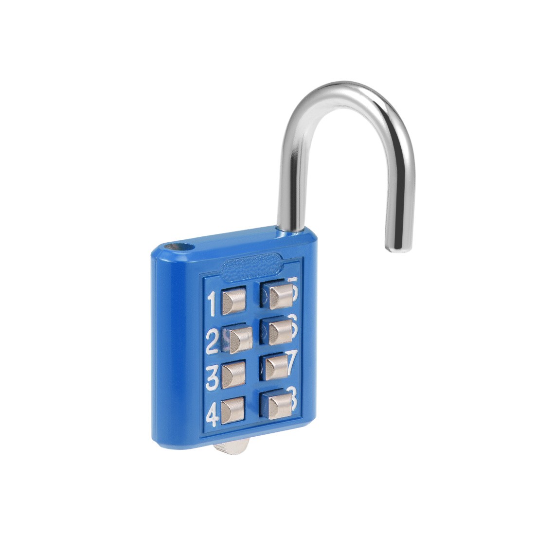 8 Digit Combination Padlock Push Button Lock for Locker Cabinet Blue 2Pack