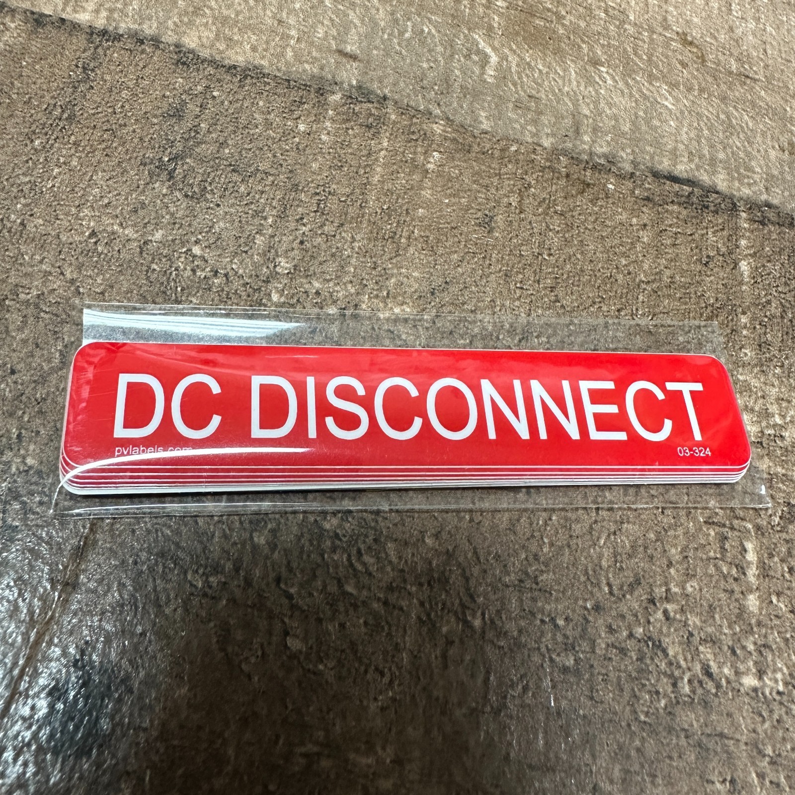 3/4" x 4" DC DISCONNECT Labels 03-324 Solar PV Sticker Pack of 10 USA