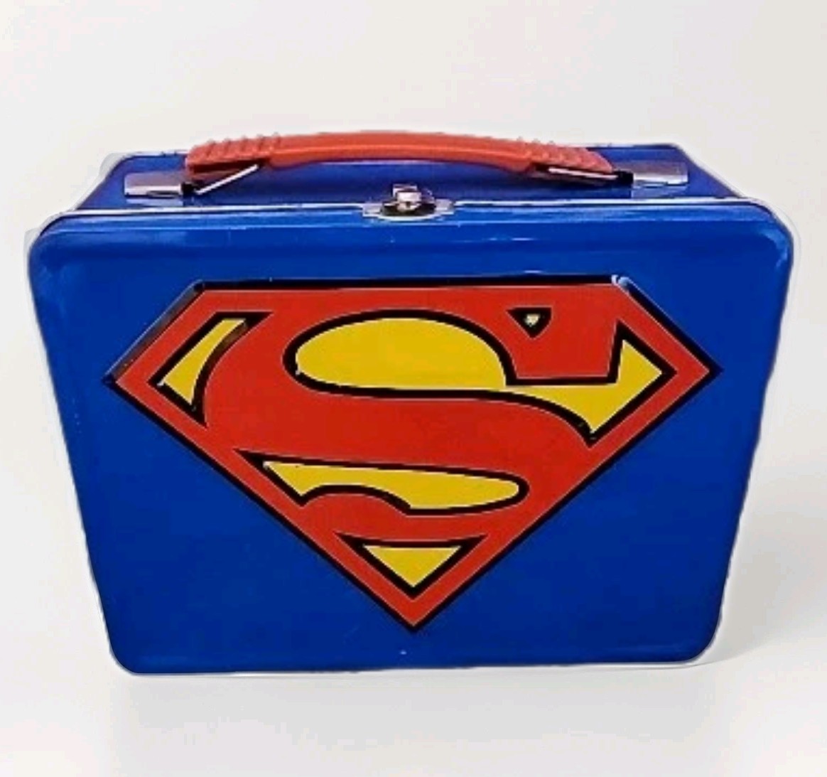 Rare | Superman - Metal Lunchbox Vintage Style HTF Kids Lunch Box Meal Storage