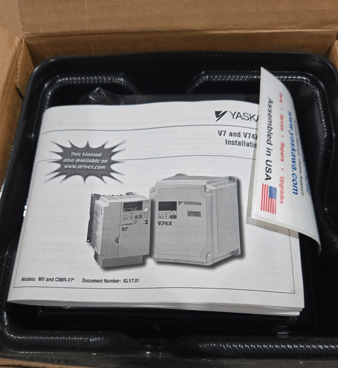 CIMR-V7AM23P7 Yaskawa GPD 315/V7 3.7kW 200V 3 PHASE DRIVE NEW