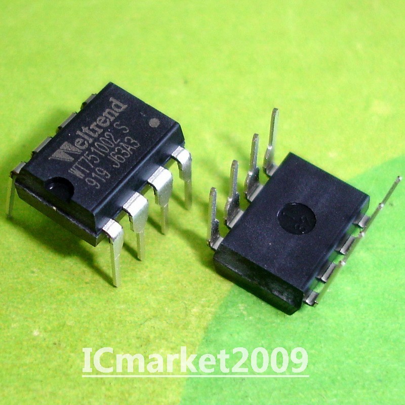 10 PCS WT751002 DIP-8 WT 751002 IC CHIP