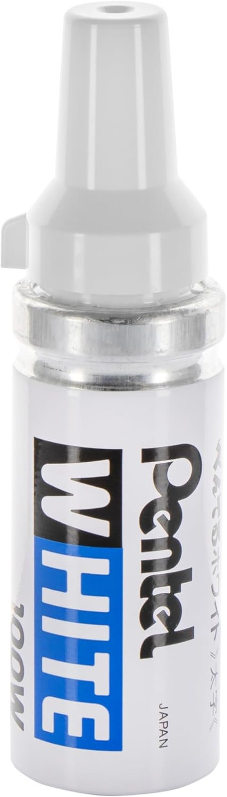 Pentel Permanent Marker, White, Broad Point, 1 Pack (100W)
