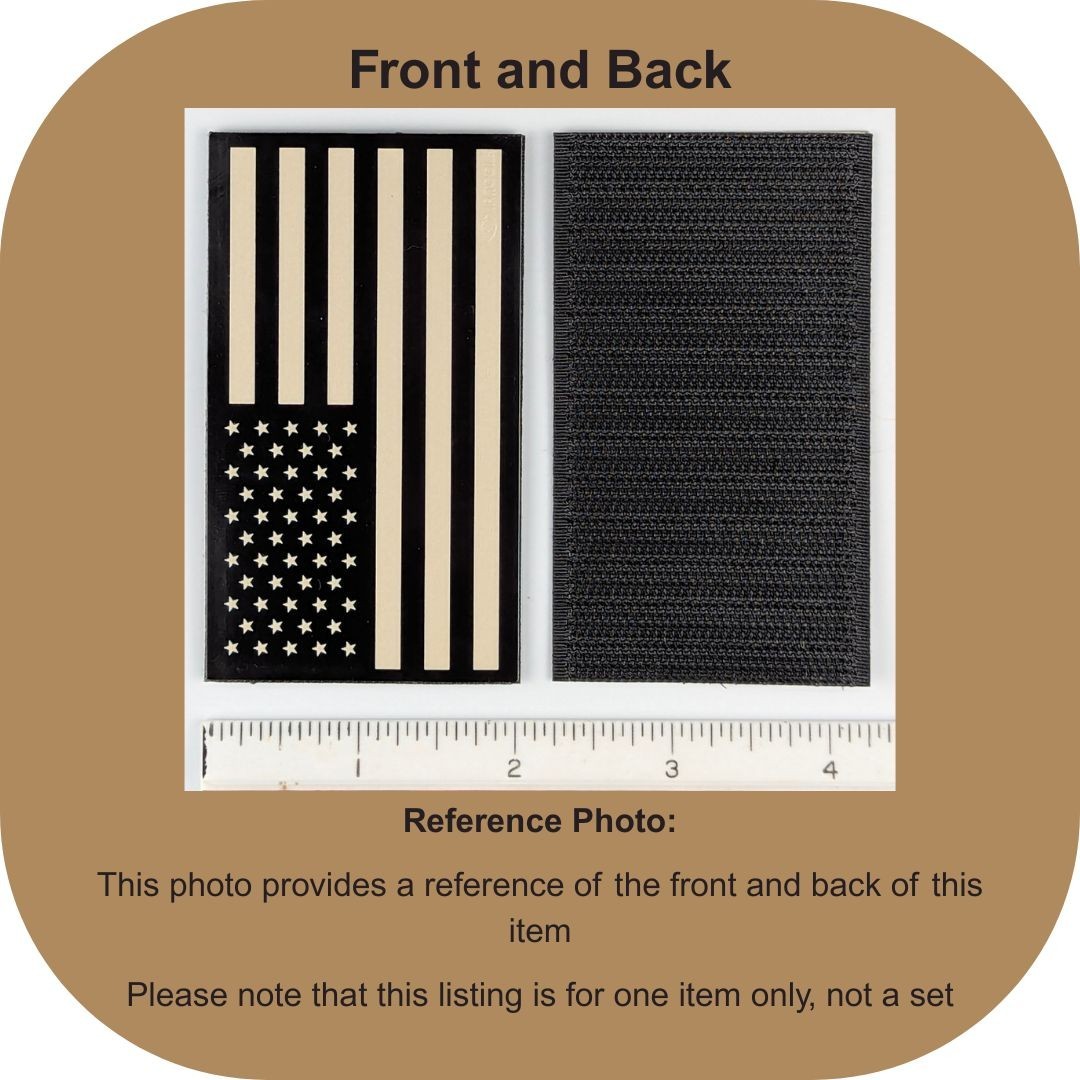 Infrared American Flag Patch - Subdued - Hook Fastener Tactical IR Patch