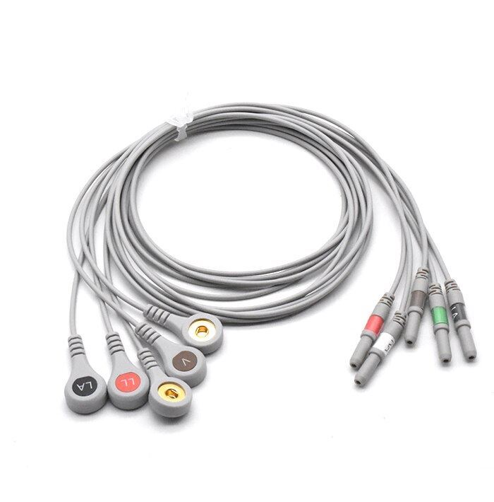 DIN ECG Compatible Leadwire 3 Leads - Snap