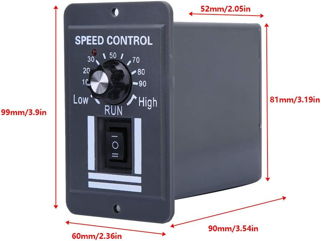 DC Motor Speed Controller, DC 12-60V 40A PWM Brush Motor Speed Controller CCW Re