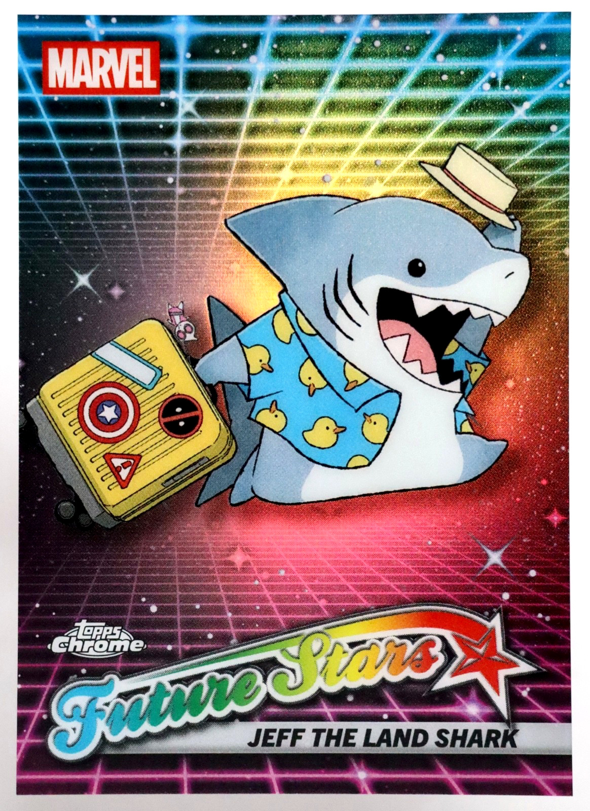 2025 Topps Chrome Marvel Future Stars FS-6 Jeff the Land Shark Insert Card