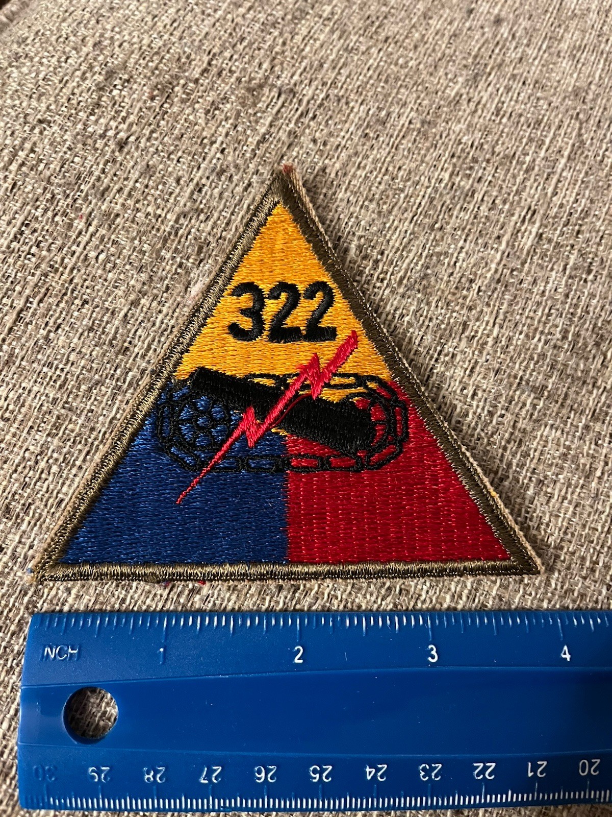 US Army 322nd Armored Battalion Patch