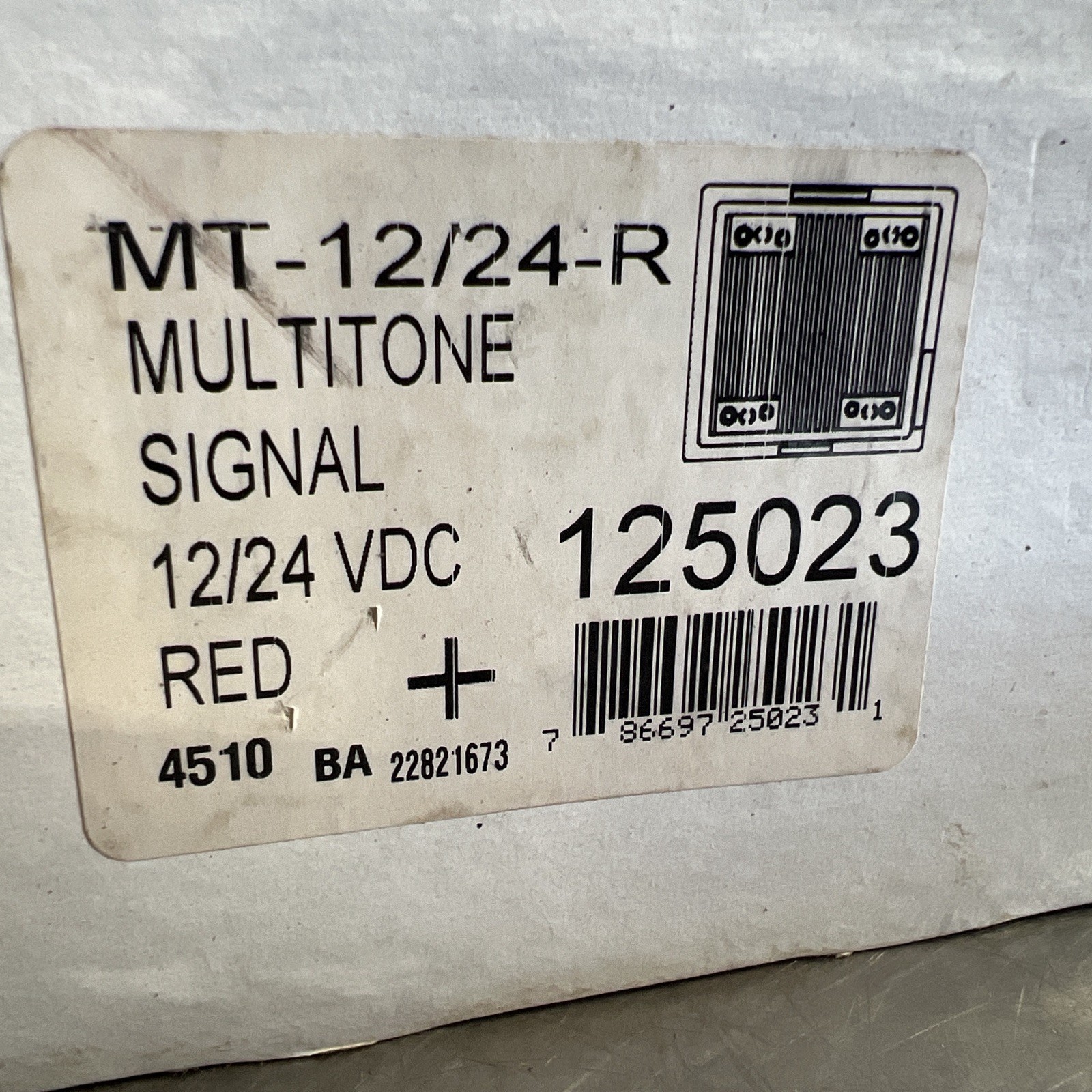 Cooper MT1224R Multitone Signal Speaker Nos Surplus
