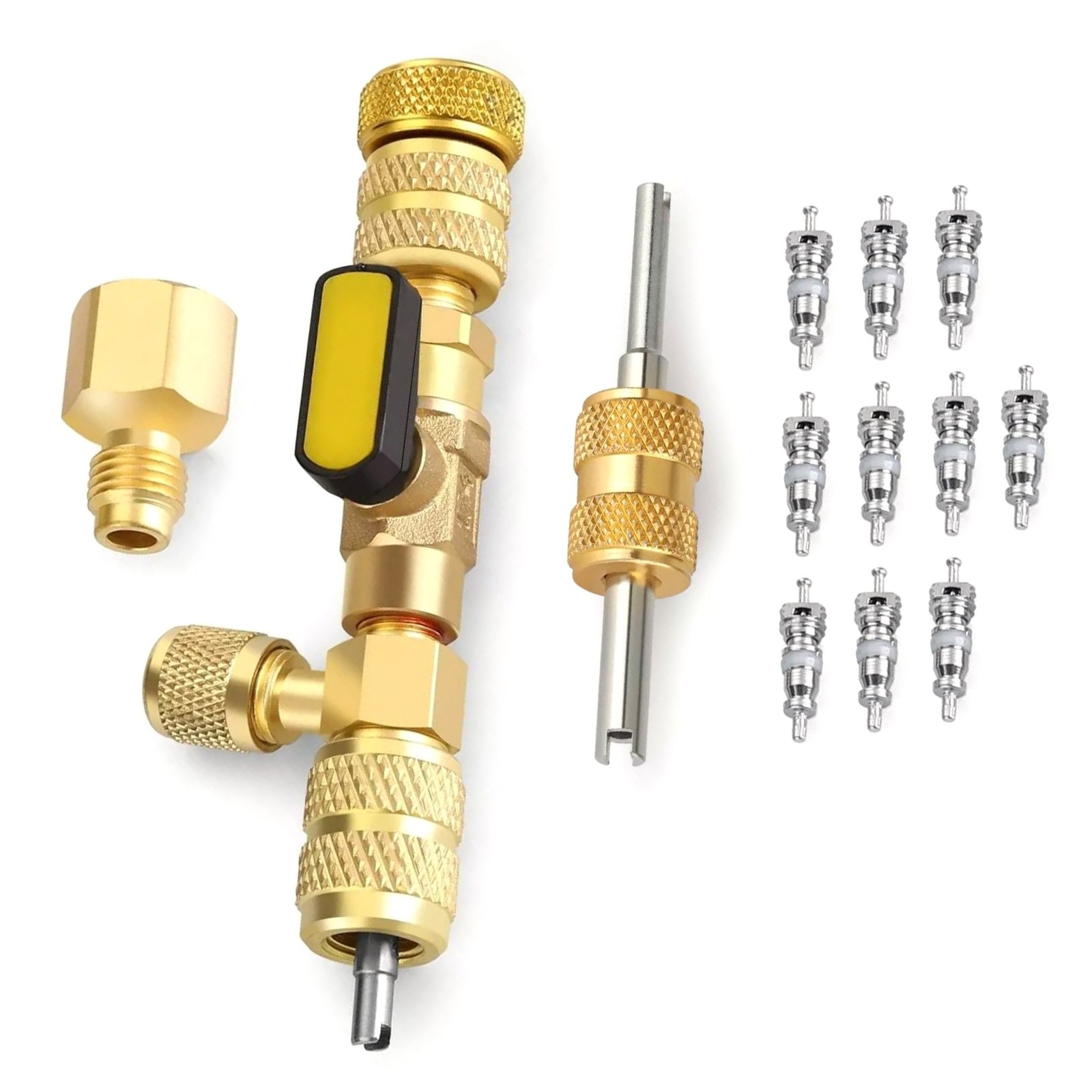 Valve Core Remover&Installer Tool 1/4" and 5/16" Port Air Condition Accessories