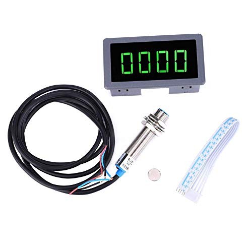 Digital LED Tachometer RPM Speed Meter with Inductive Proximity Switch Sensor