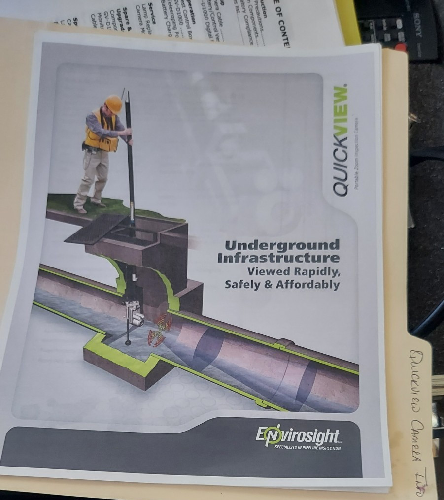 Envirosight QuickView Portable Zoom Inspection Camera with 3.6” DVR working