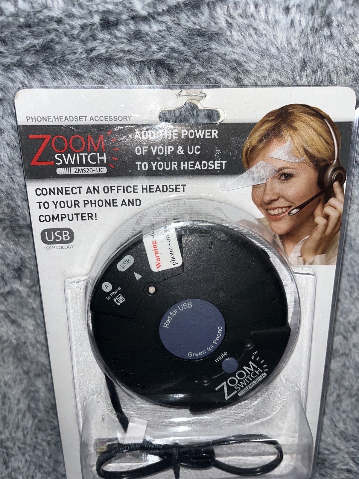 ZOOMSWITCH ZMS20-UC HEADSET ADAPTER