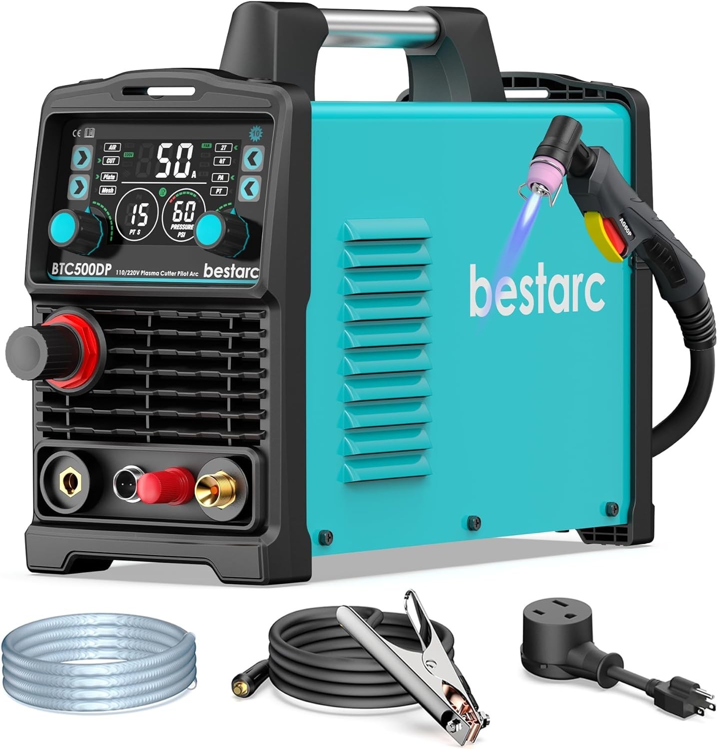 Plasma Cutter, [Pilot Arc][Large LED Display][Air Sensor]50A bestarc Plasma