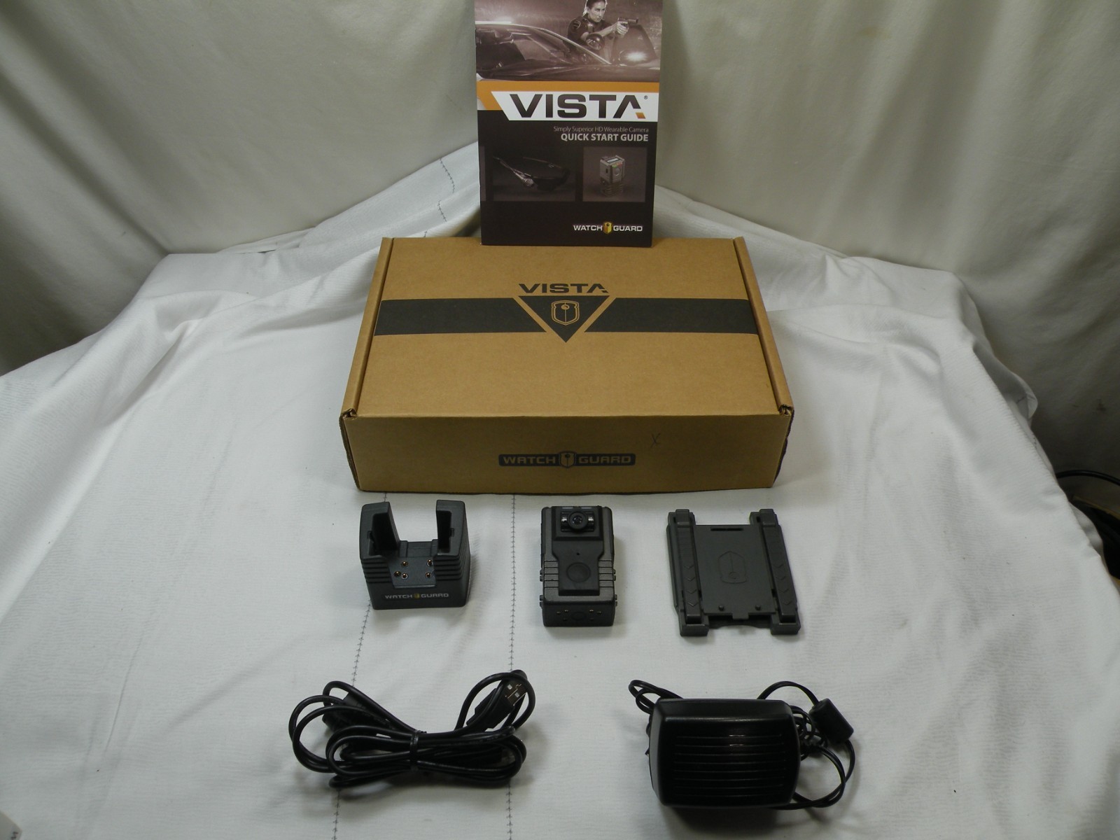 Watch Guard WFC1, Vista WiFi Body Camera w/ Manual and Accessories