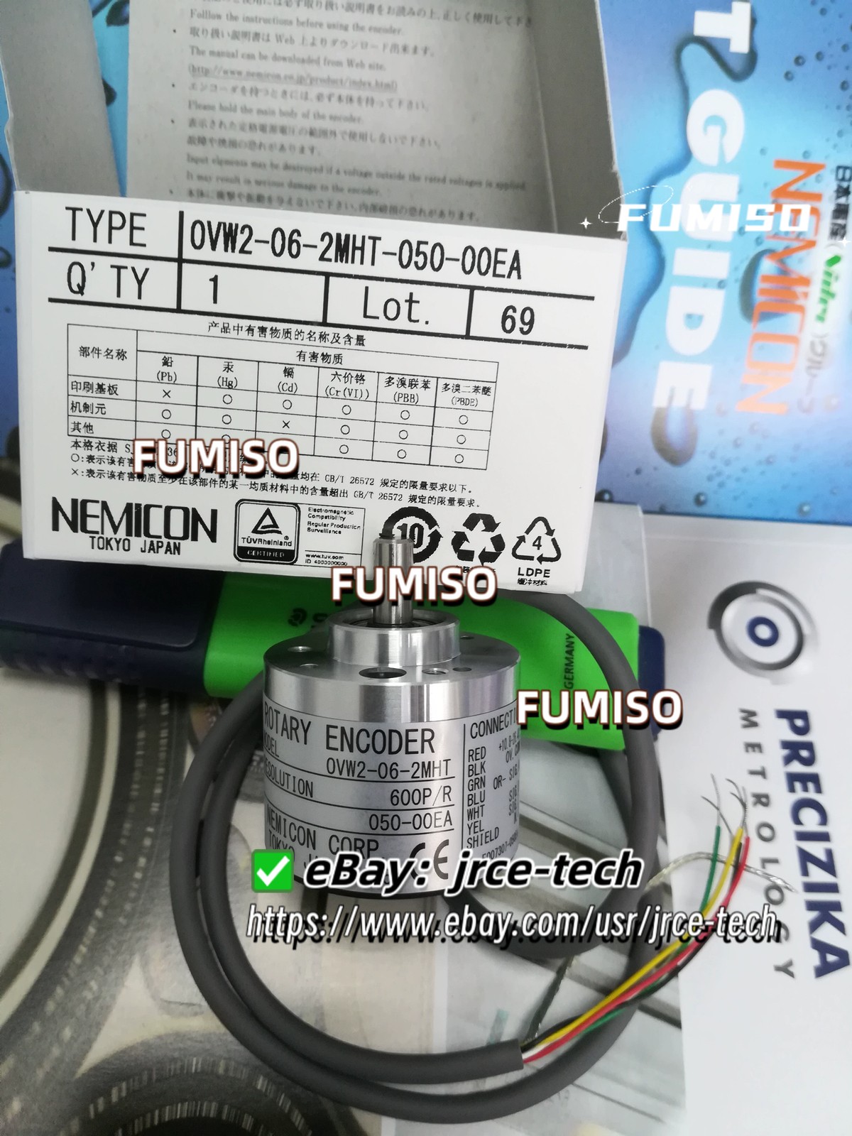 1pcs New NEMICON OVW2-06-2MHT-050-00EA Encoder*jrce