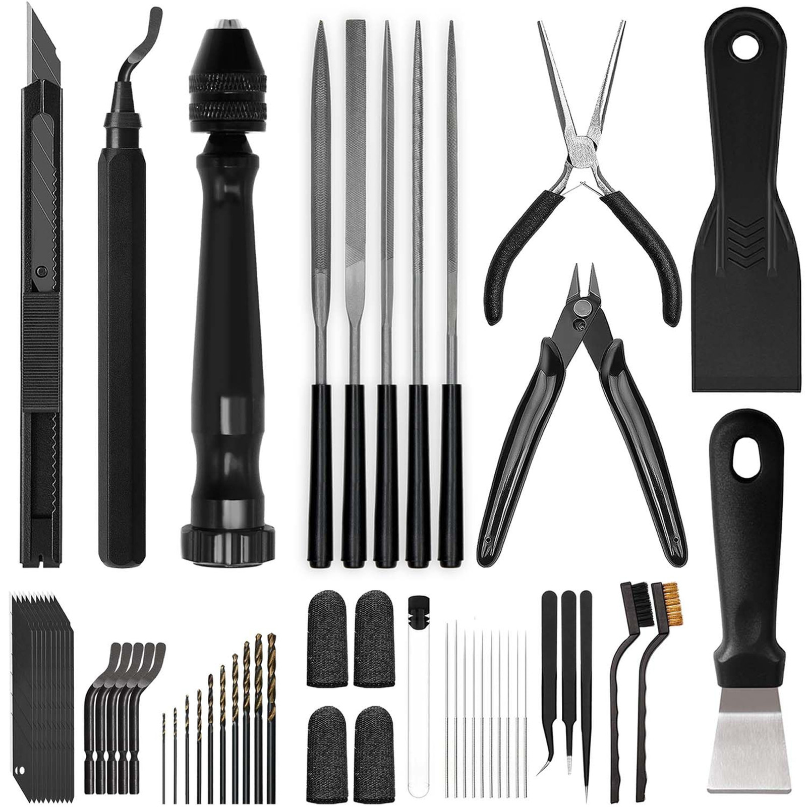 3D Printer Tools Kit, Support Removal and Finishing, Includes Deburring and